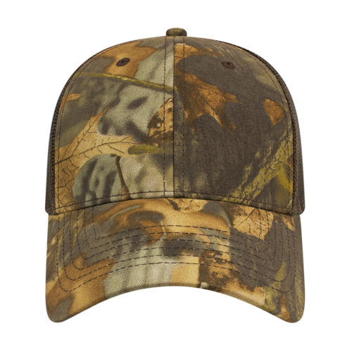 Camouflage Trucker Hat with Mesh Panel